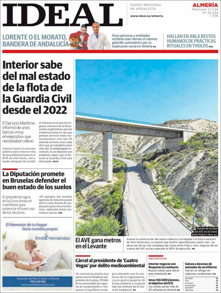 Portada de Ideal Almeria (Espa&ntilde;a)