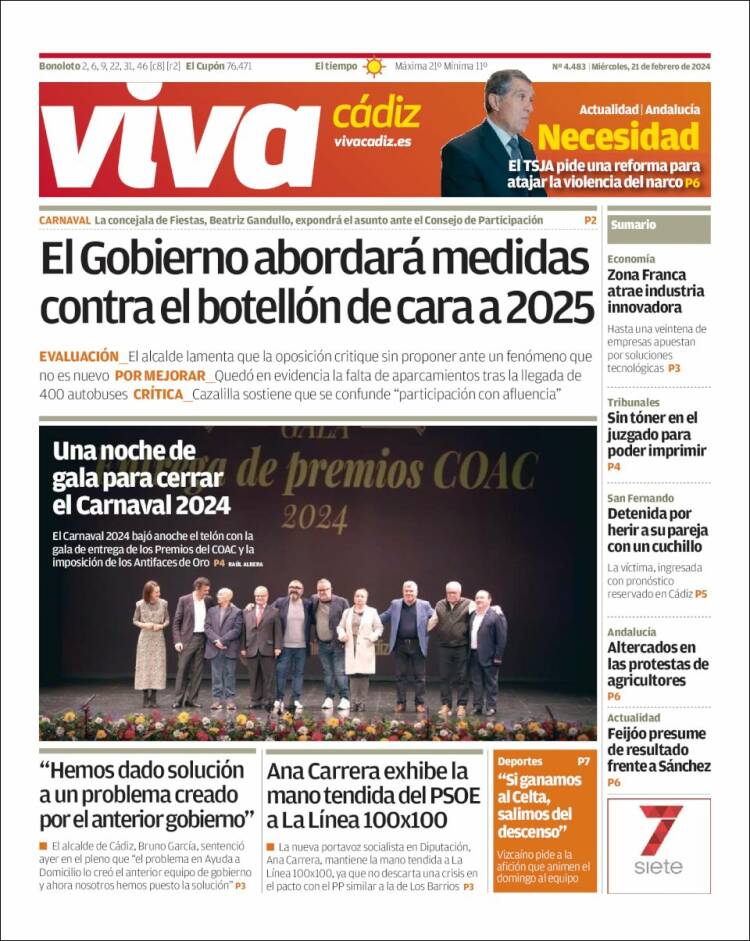 Portada de Información - Cadiz (Espa&ntilde;a)