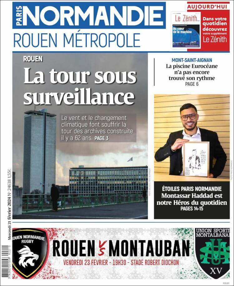 Portada de Paris Normandie (Francia)