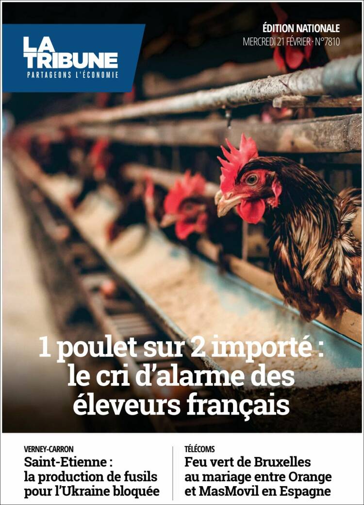 Portada de La Tribune (Francia)