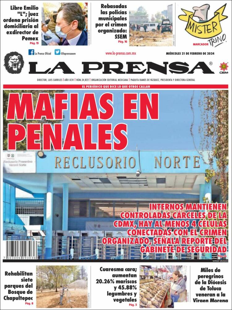 Portada de La Prensa (México)