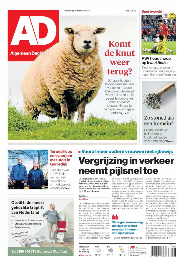 Portada de AD (Pa&iacute;ses Bajos)