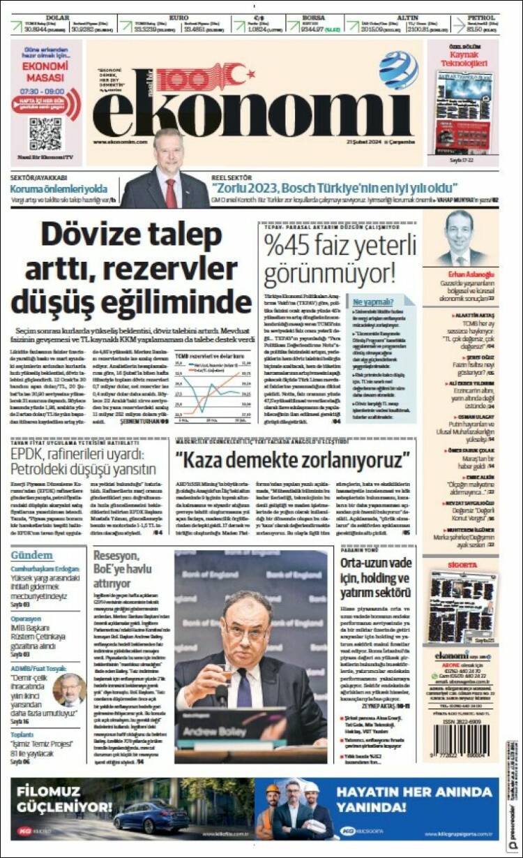 Portada de Dünya (Turqu&iacute;a)