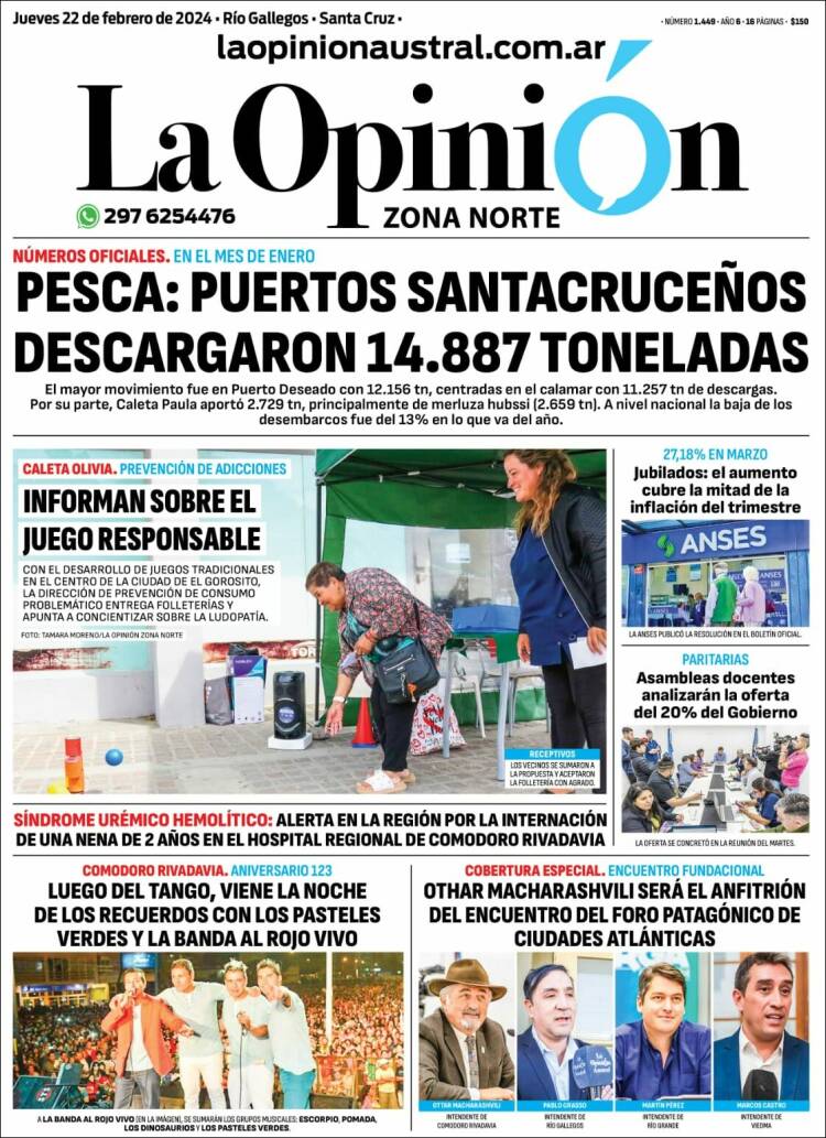 Portada de La Opinión Zona Norte (Argentina)