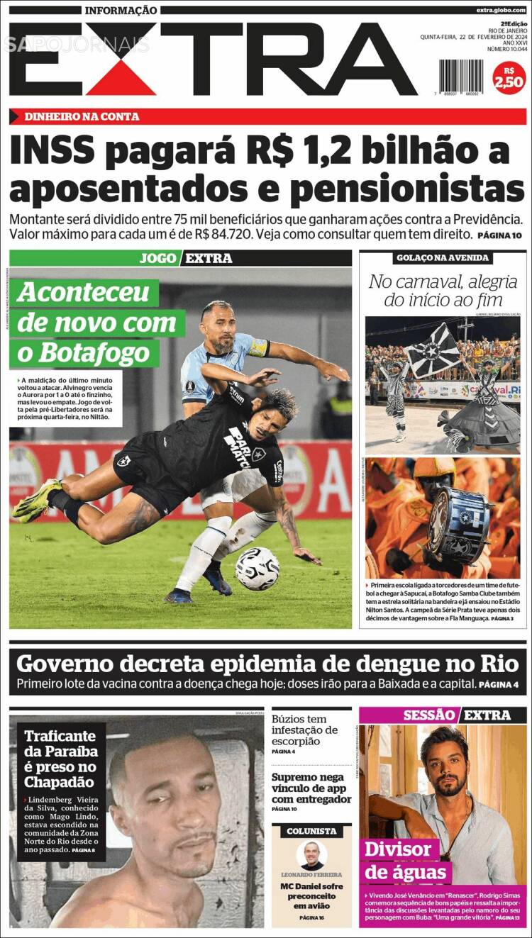 Portada de Extra (Brasil)