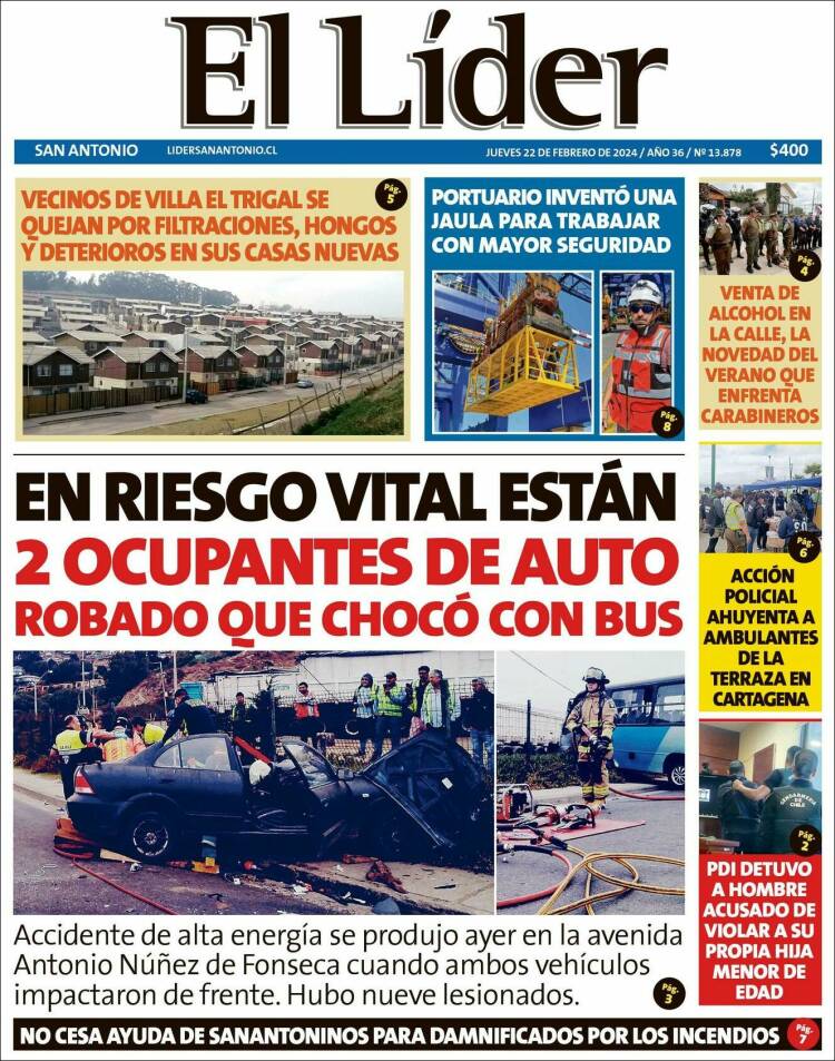 Portada de Lider de San Antonio (Chile)