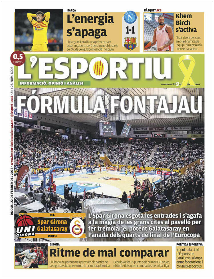 Portada de L'Esportiu : Girona (España)