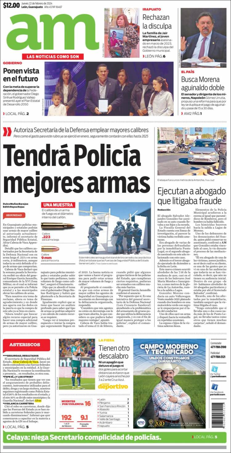 Portada de Al Día A.M. (M&eacute;xico)