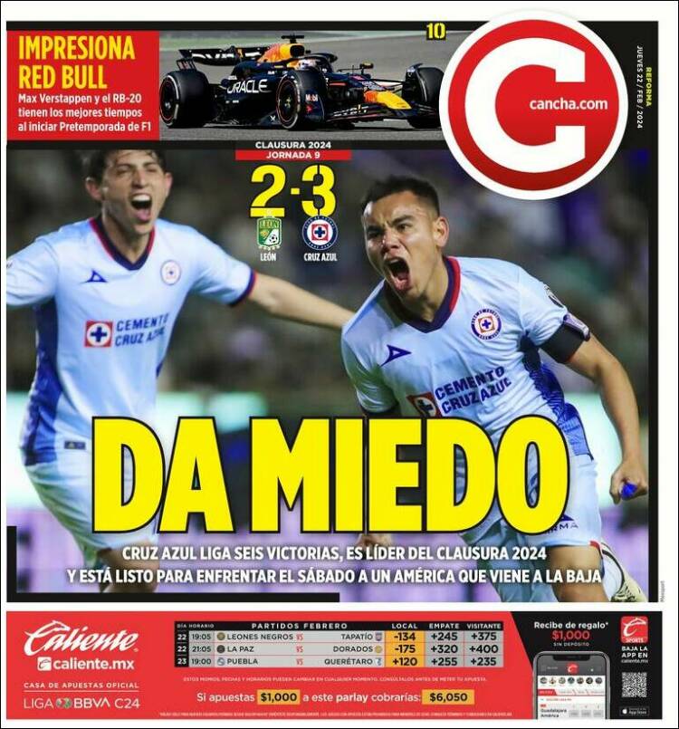 Portada de Cancha (M&eacute;xico)