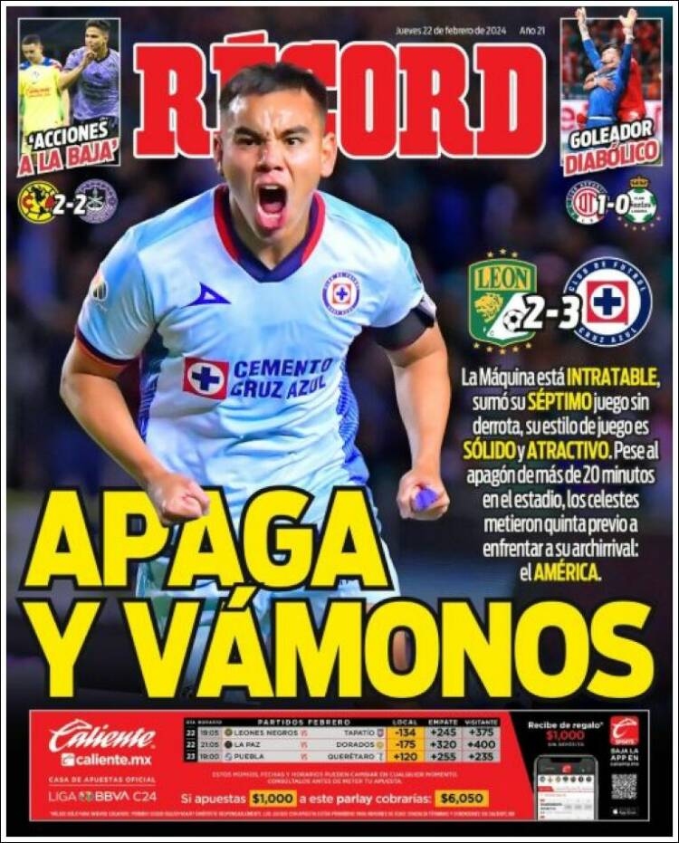 Portada de Record (M&eacute;xico)