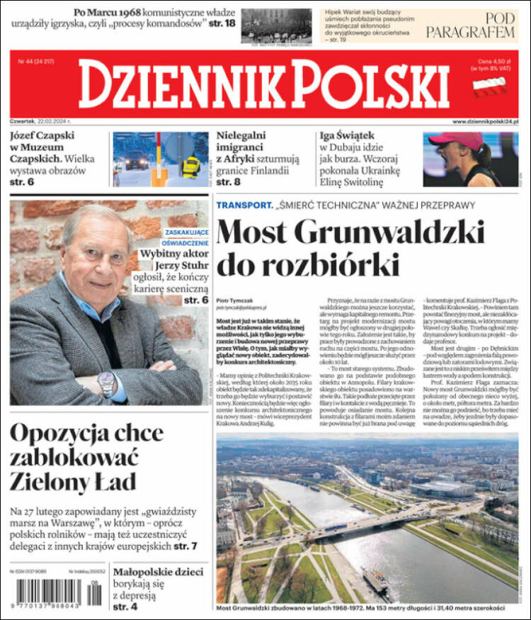 Portada de Dziennik (Polonia)
