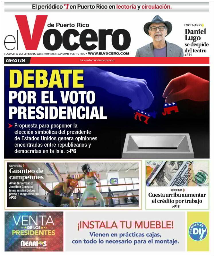 Portada de Vocero (Puerto Rico)