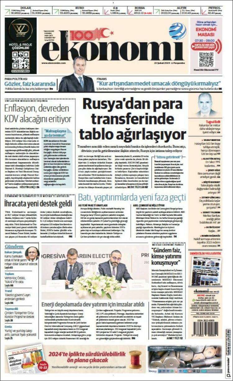 Portada de Dünya (Turqu&iacute;a)