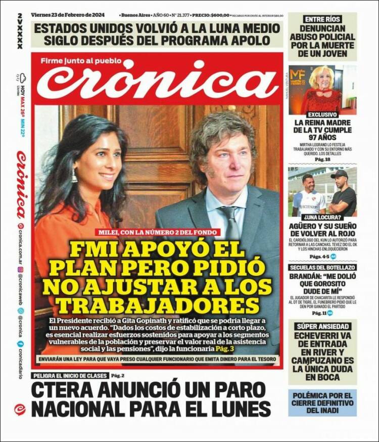 Portada de La Voz del Chaco (Argentina)