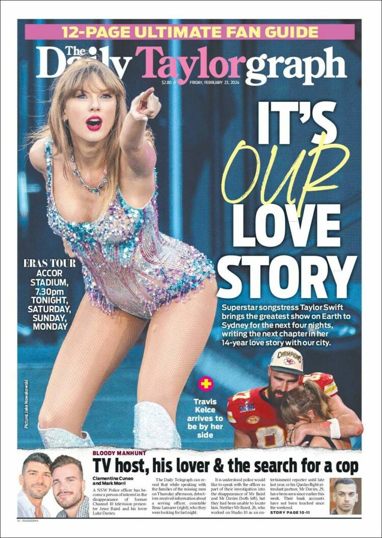 Portada de The Daily Telegraph (Australia)