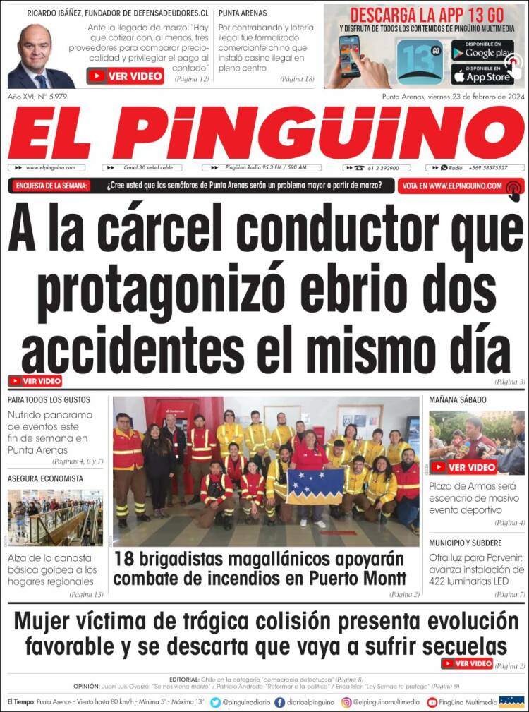 Portada de El Pingüino (Chile)