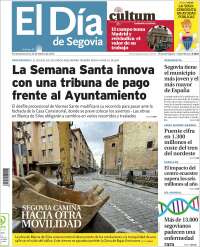 Portada de El Día de Segovia (España)