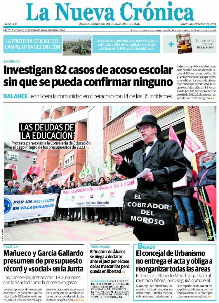 Portada de La Nueva Crónica (España)