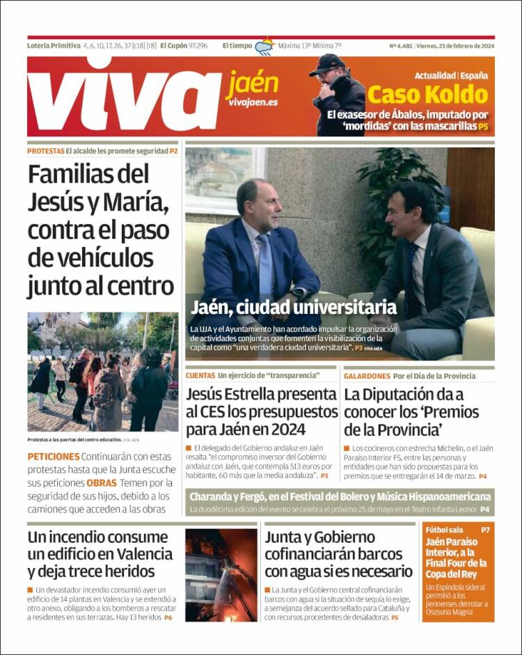 Portada de Viva Jaén (España)