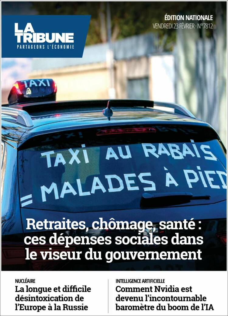 Portada de La Tribune (Francia)