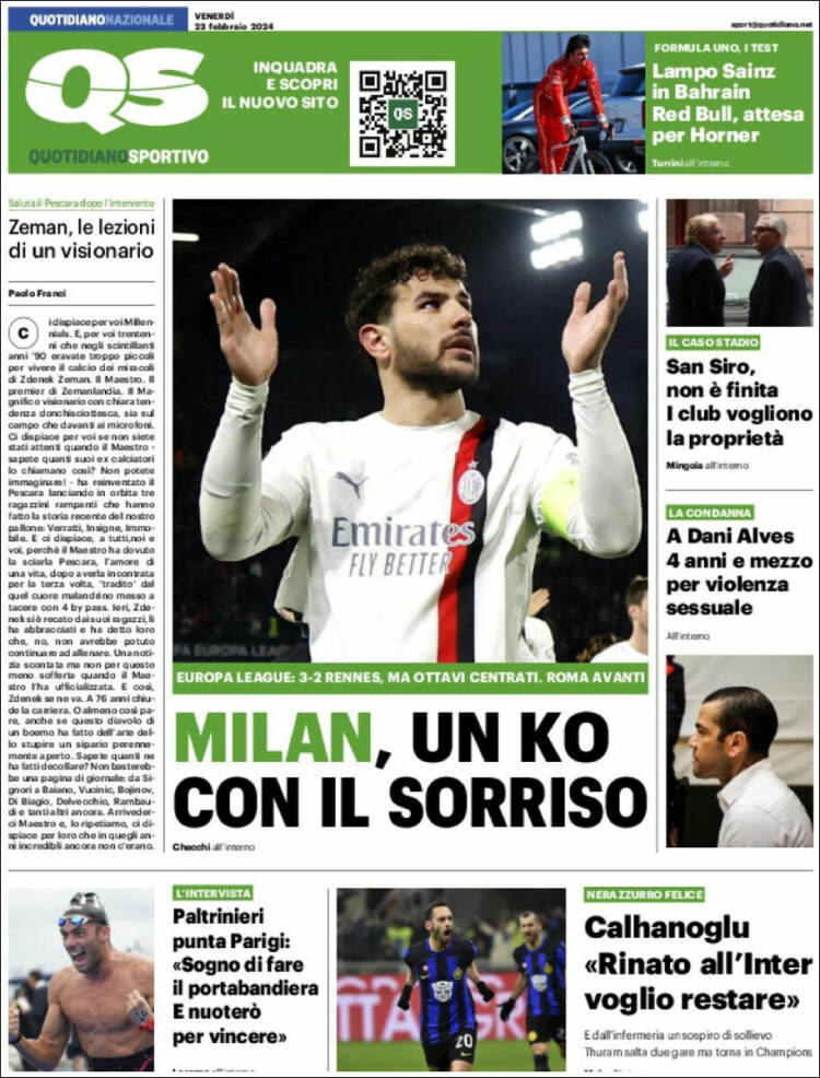 Portada de Quotidiano Sportivo (Italia)