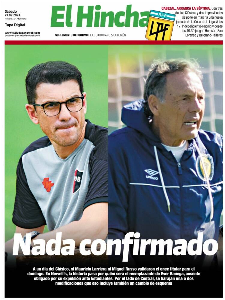 Portada de El Hincha (Argentina)