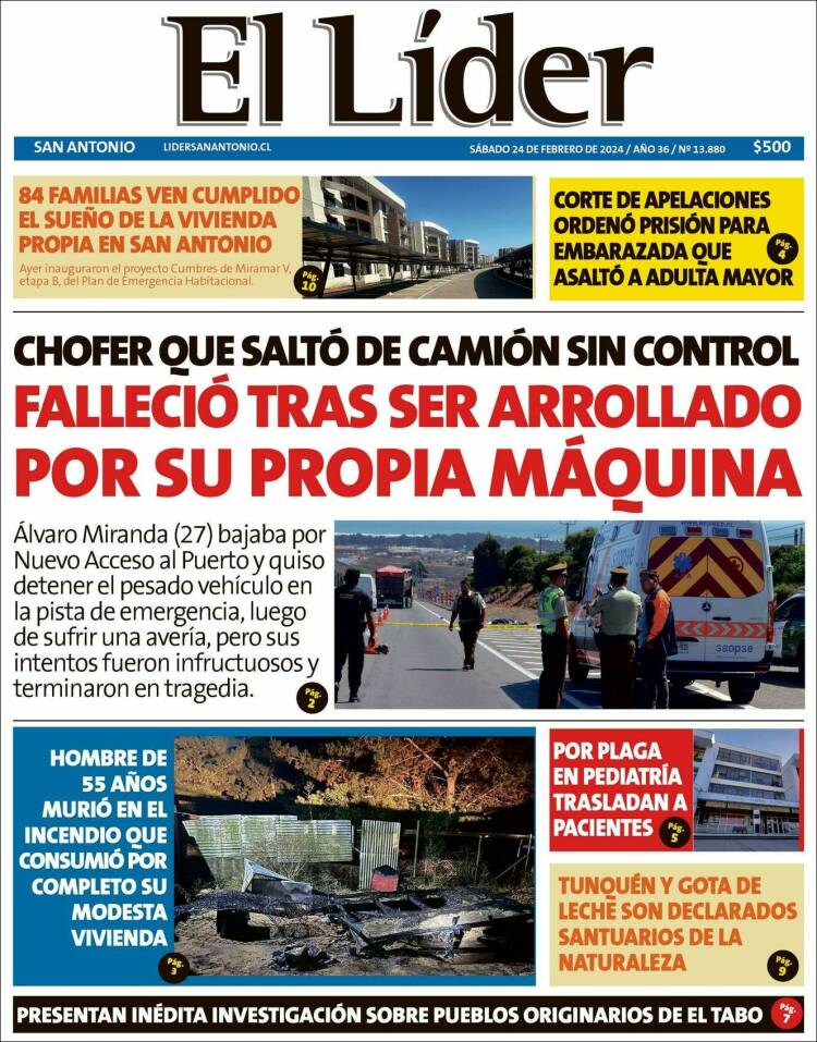 Portada de Lider de San Antonio (Chile)