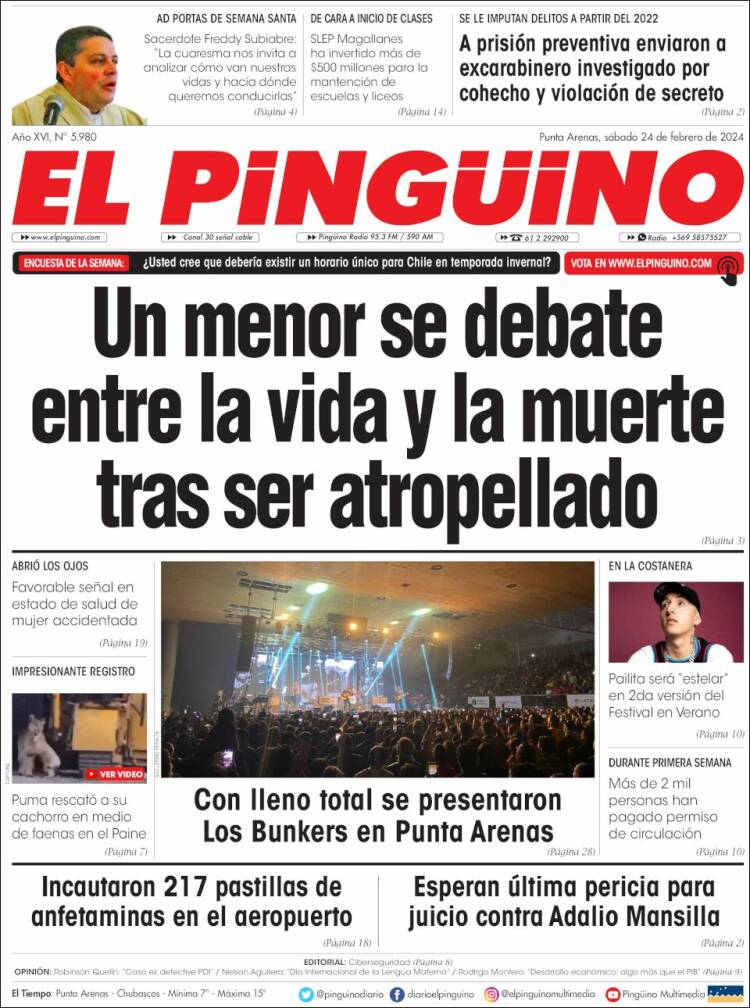 Portada de El Pingüino (Chile)