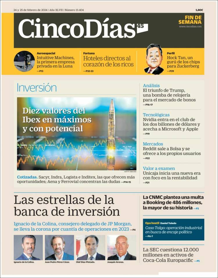 Portada de Cinco Días (Espa&ntilde;a)