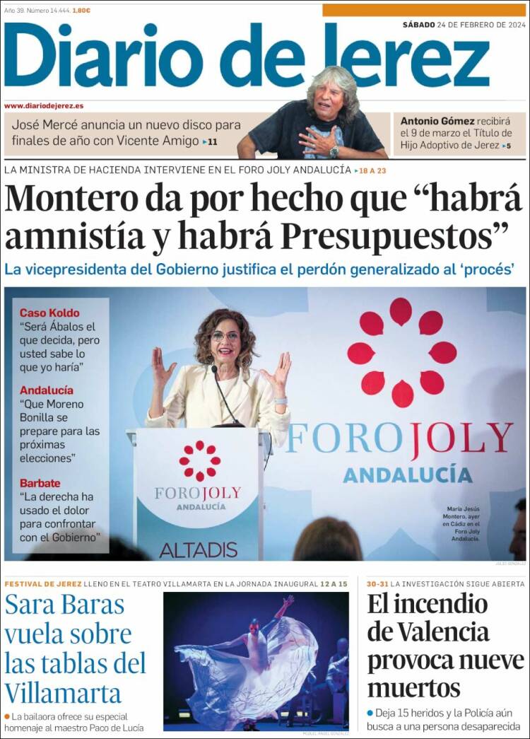 Portada de Diario de Jerez (Espa&ntilde;a)