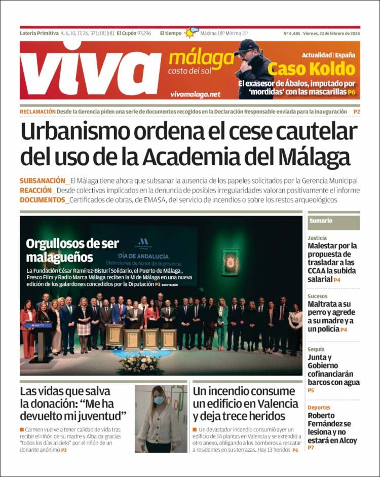 Portada de Viva Málaga (Espa&ntilde;a)