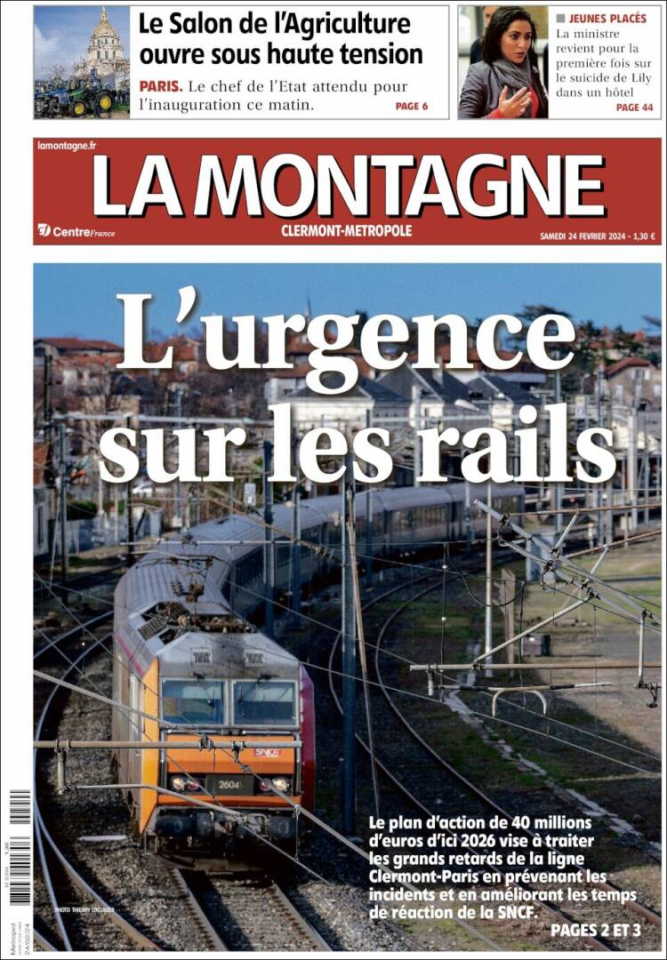 Portada de La Montagne (Francia)