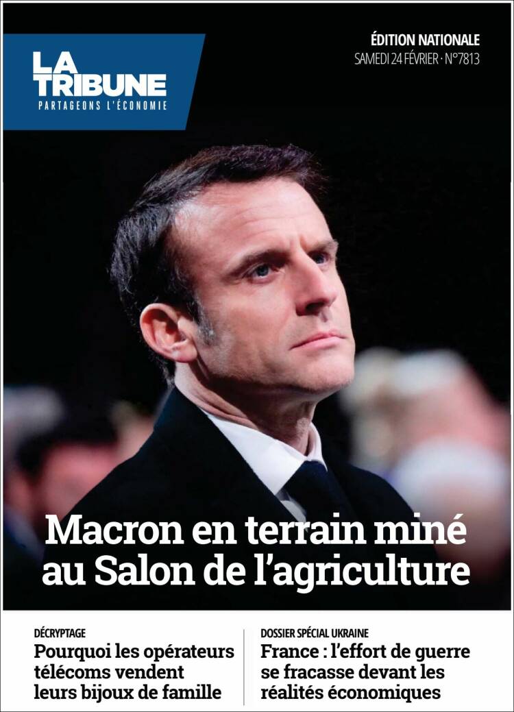 Portada de La Tribune (Francia)