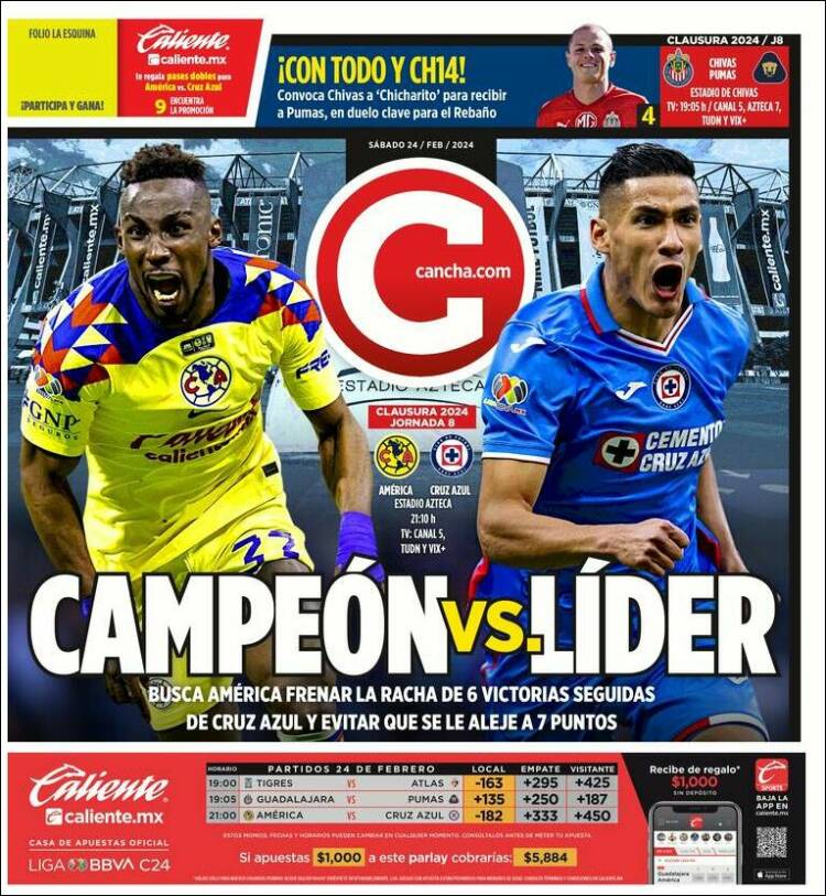 Portada de Cancha (México)