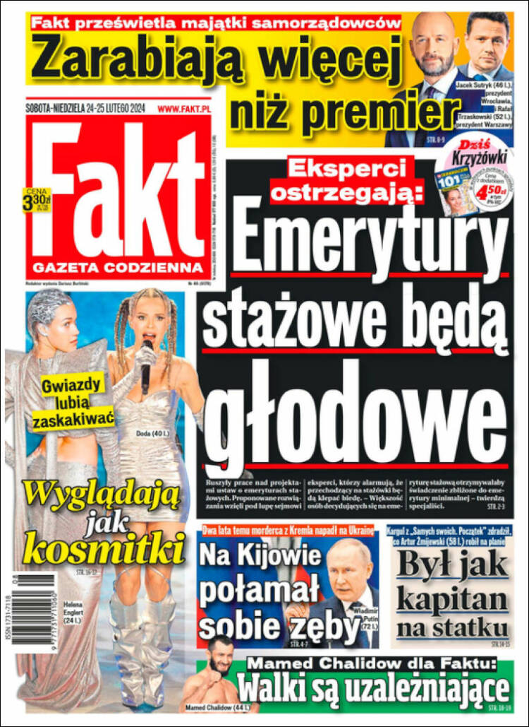 Portada de Fakt (Polonia)