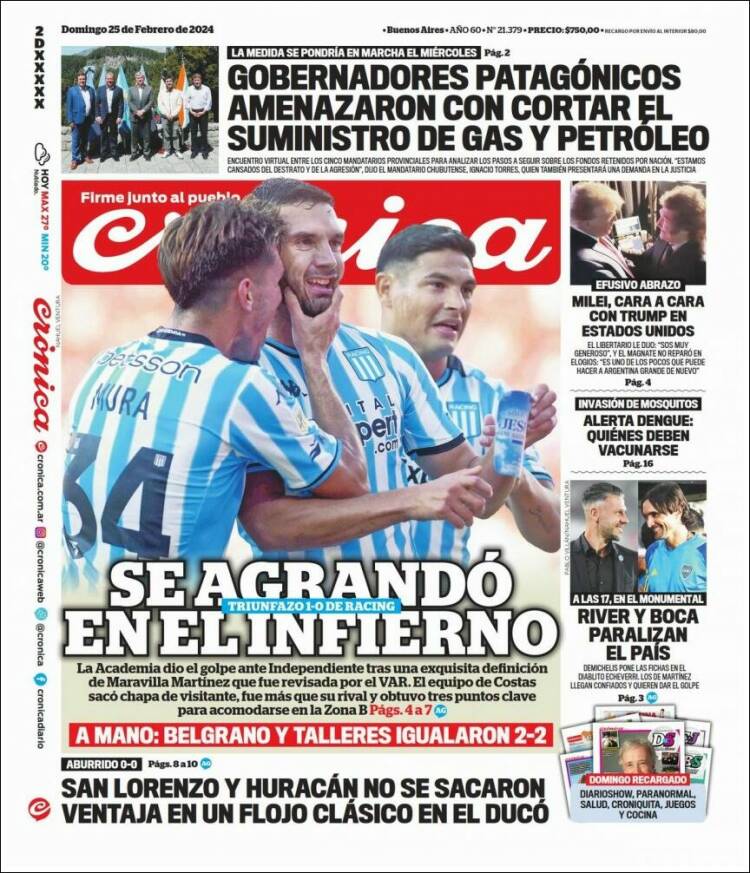 Portada de La Voz del Chaco (Argentina)