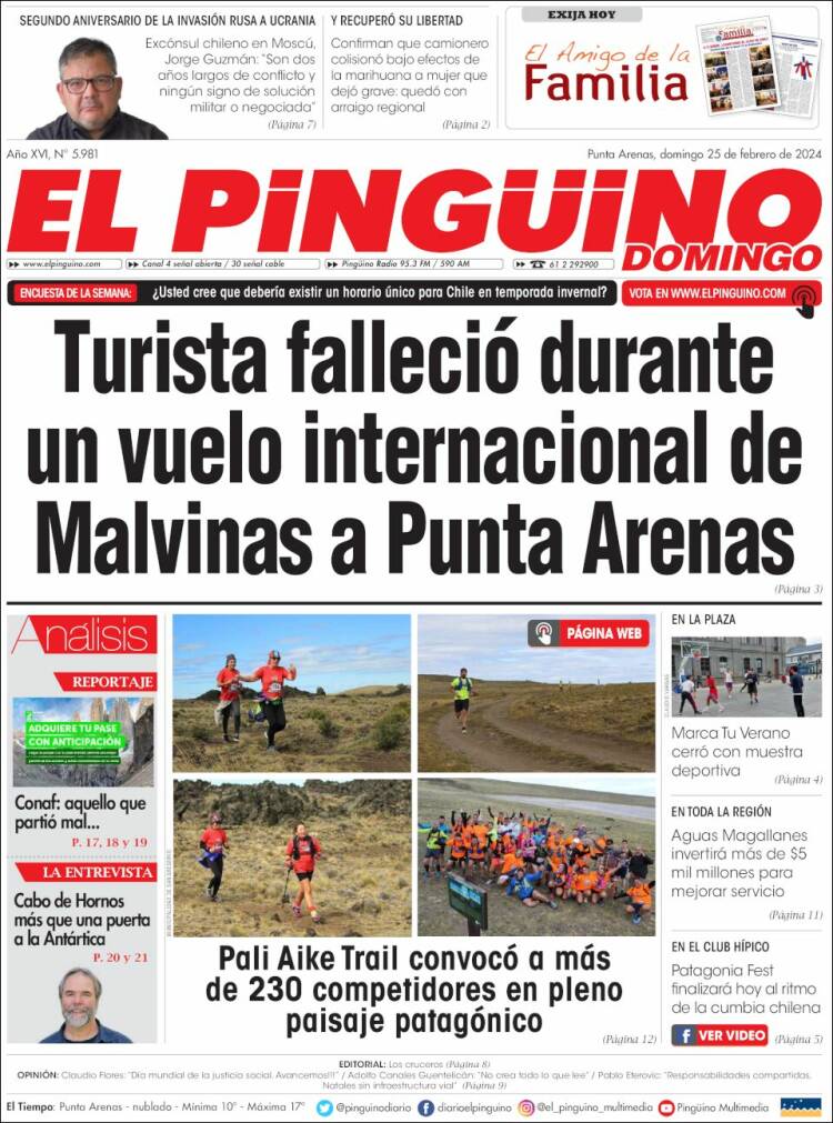 Portada de El Pingüino (Chile)