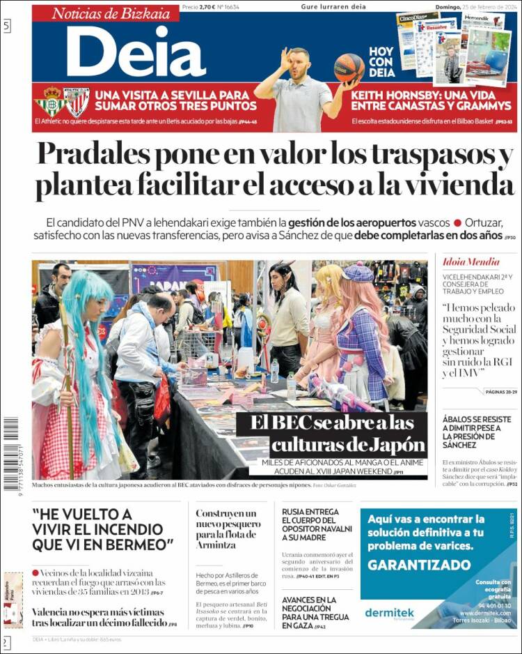 Portada de Deia (España)