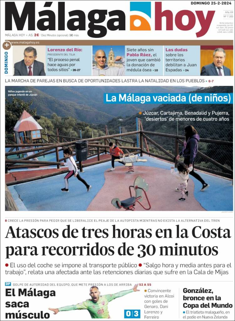 Portada de Málaga Hoy (España)
