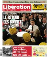 Portada de Libération Champagne (Francia)