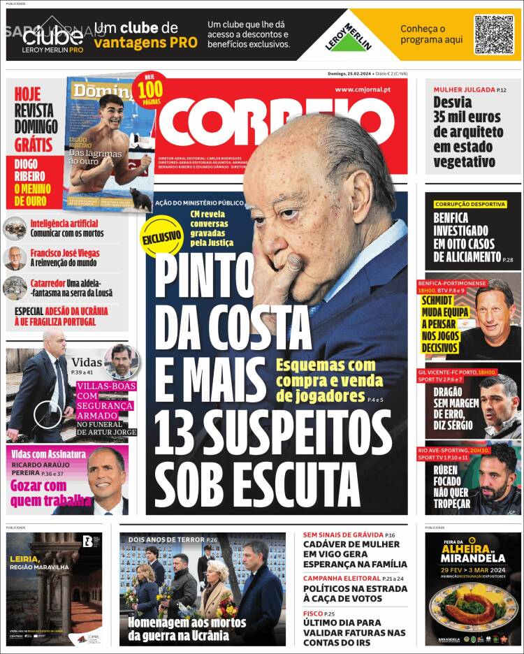 Portada de Correio da Manhã (Portugal)