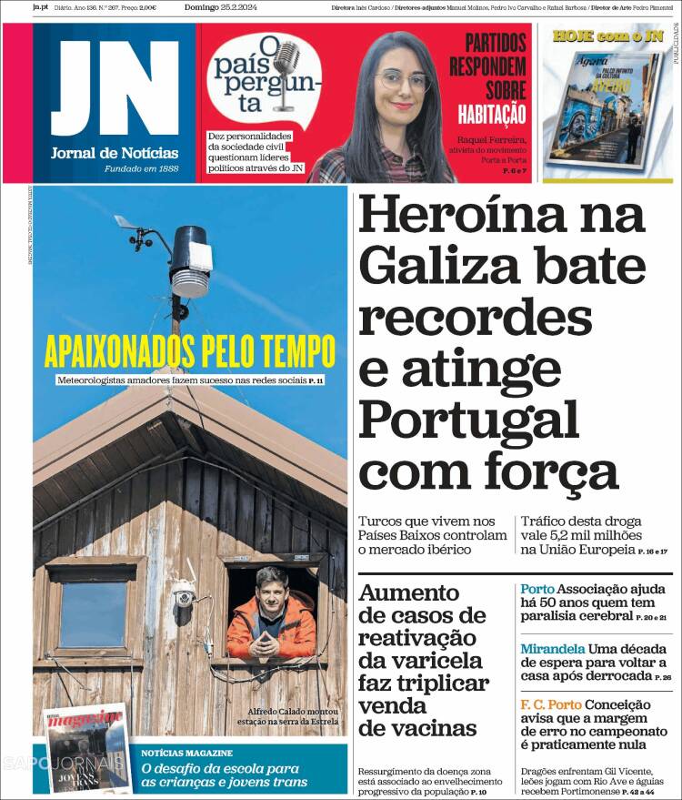 Portada de Jornal de Notícias (Portugal)