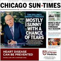 Portada de Chicago Sun-Times (États-Unis)