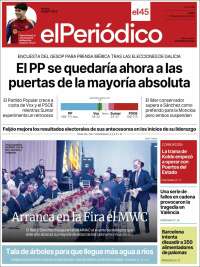 Portada de El Periódico (España)