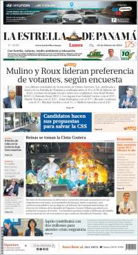 Portada de La Estrella de Panamá (Panamá)