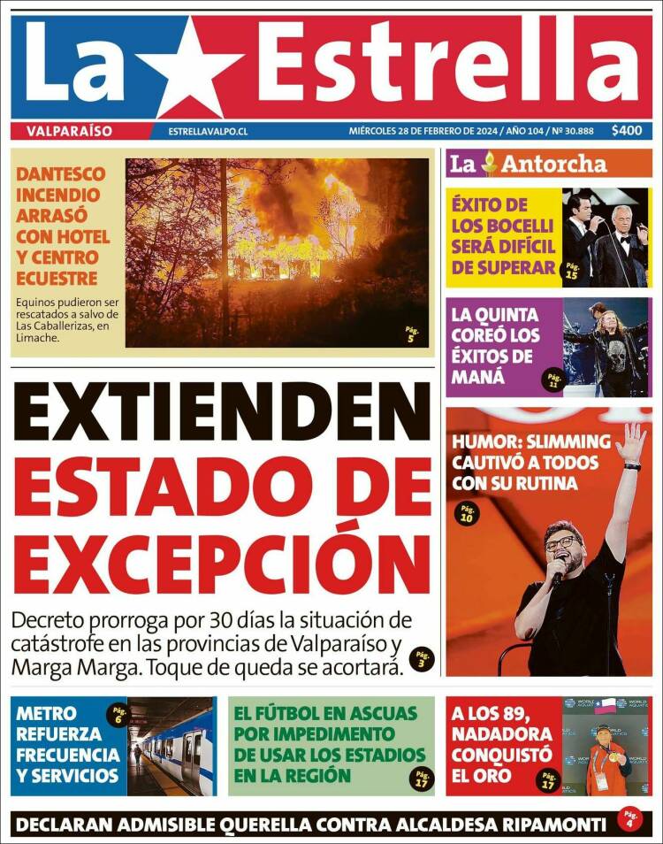 Portada de Estrella de Valparaiso (Chile)
