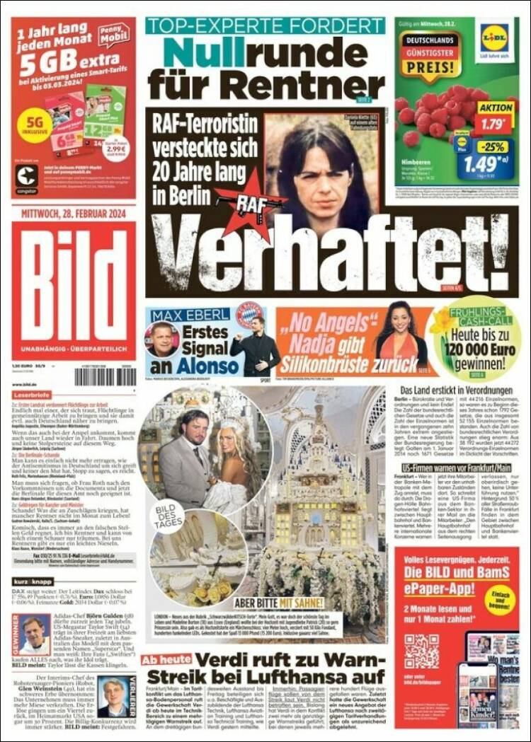 Portada de Bild (Alemania)