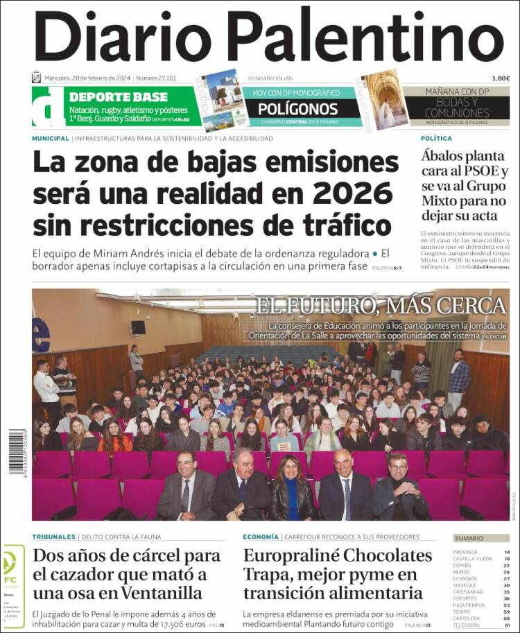 Portada de Diario Palentino (España)