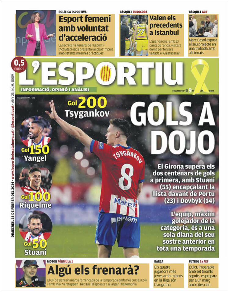 Portada de L'Esportiu : Girona (España)