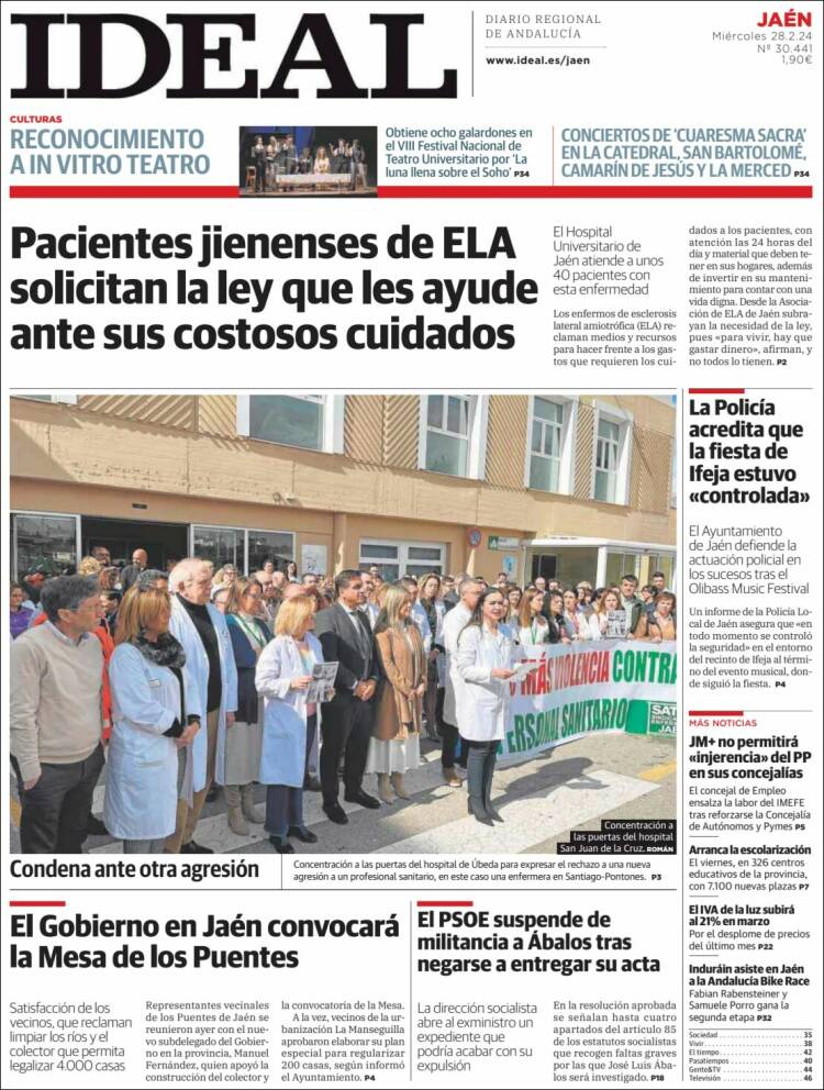 Portada de El Ideal de Jaén (España)